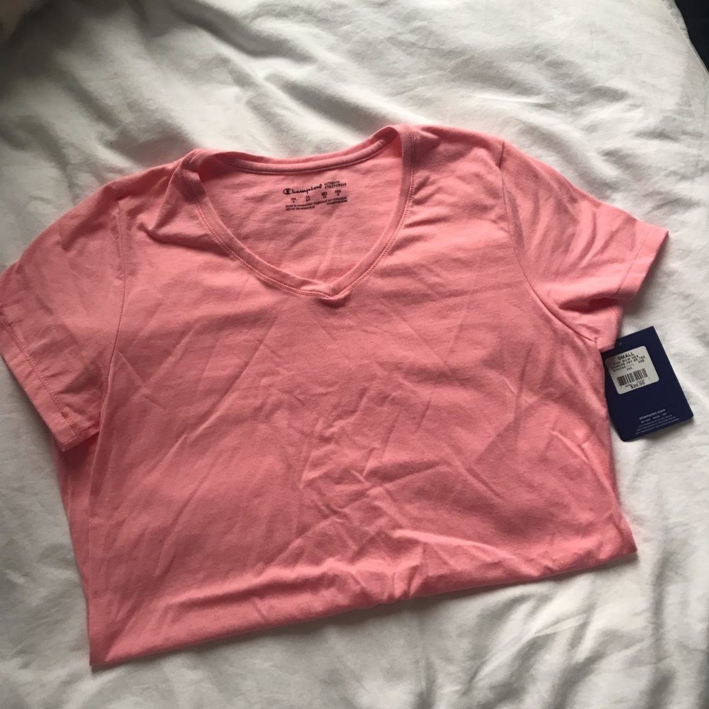 Champion Pink v Neck
